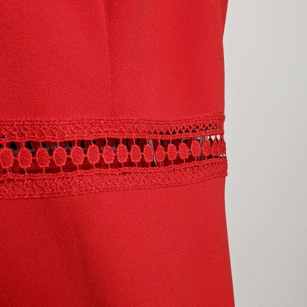 LULUS • Red Lover of Mine Crochet Lace Dress Sz M - Picture 5 of 8